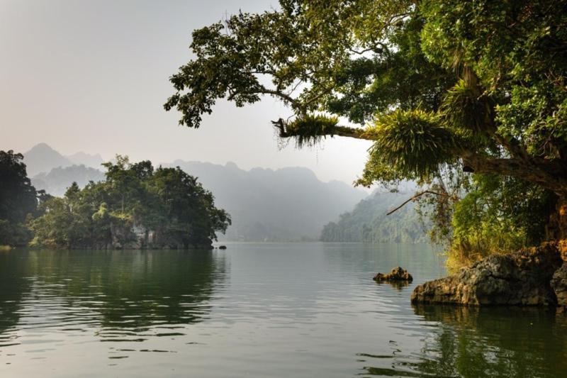 فندق Coc Poucفي  Ba Be Lakeside Bungalow المظهر الخارجي الصورة